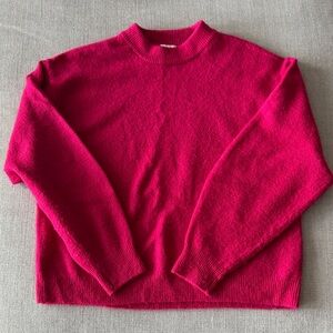 H&M Vibrant Pink Crew Neck Sweater